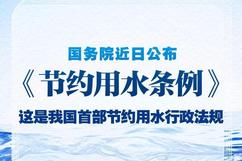 我国首部节约用水行政法规公布 5月1日起施行